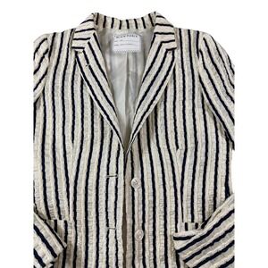 Brooks Brothers Black Fleece Thom Browne Striped  Blazer BB2 Navy Cream